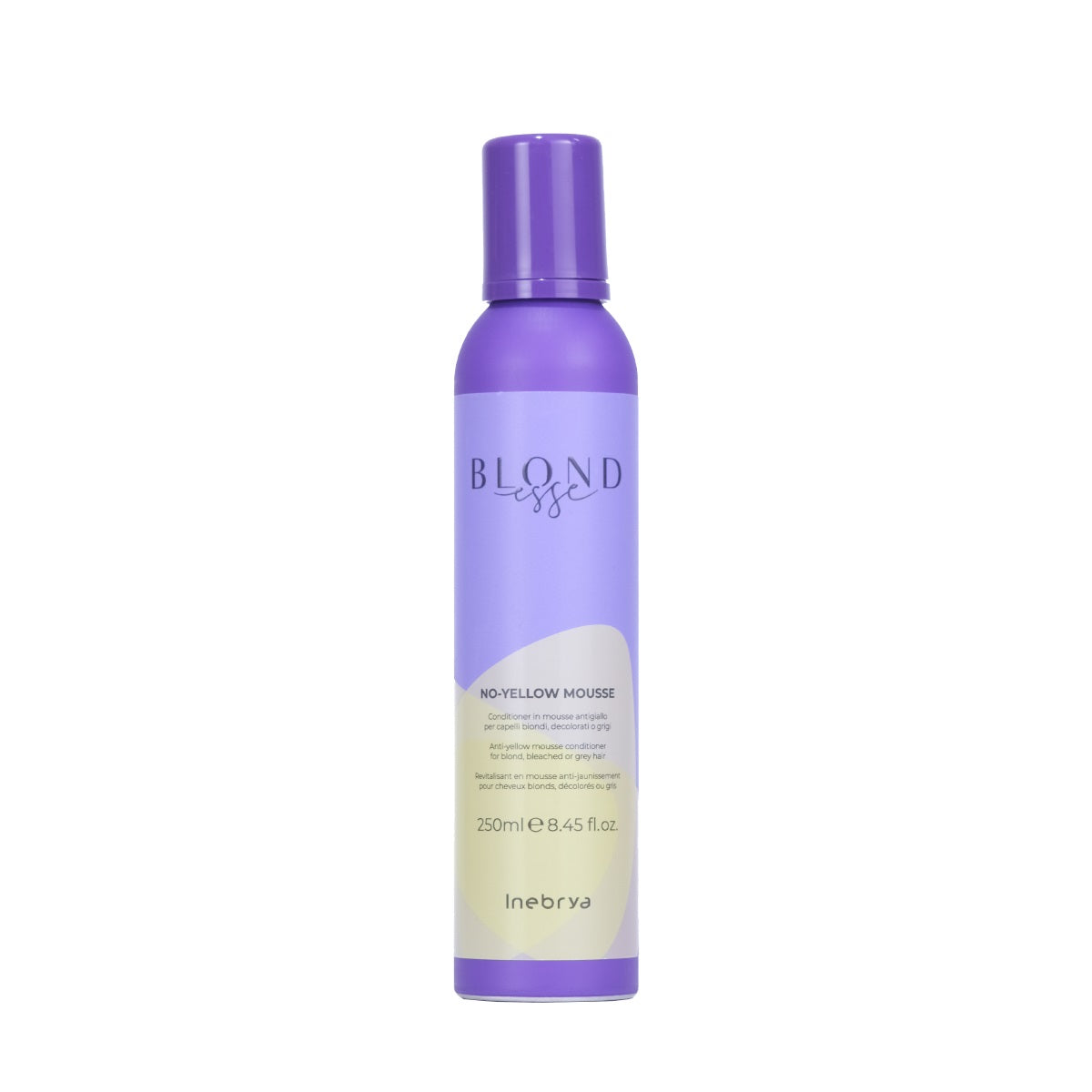 Inebrya Blondesse No Yellow mousse Conditioner antigiallo per capelli biondi, decolorati o grigi 250 ml