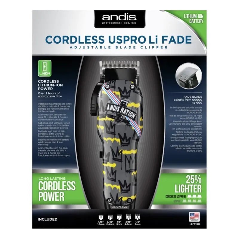 Andis LCL Nation USPRO Fade Clipper - Tosatrice professionale - HairShopXCLIPPERAndisHairShopXAND004040102731006Andis LCL Nation USPRO Fade Clipper - Tosatrice professionale