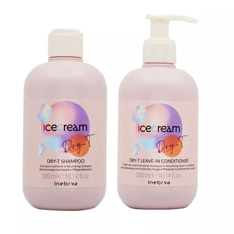 INEBRYA Kit Ice Cream Dry-T Shampoo 300ml + Conditioner 300ml