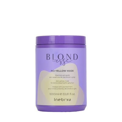 Inebrya Blondesse No Yellow Maschera antigiallo per capelli biondi decolorati o grigi 1000 ml