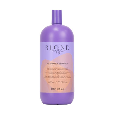 Inebrya Blondesse No Orange Shampoo antiarancio per capelli castano chiari colorati o schiariti 1000 ml