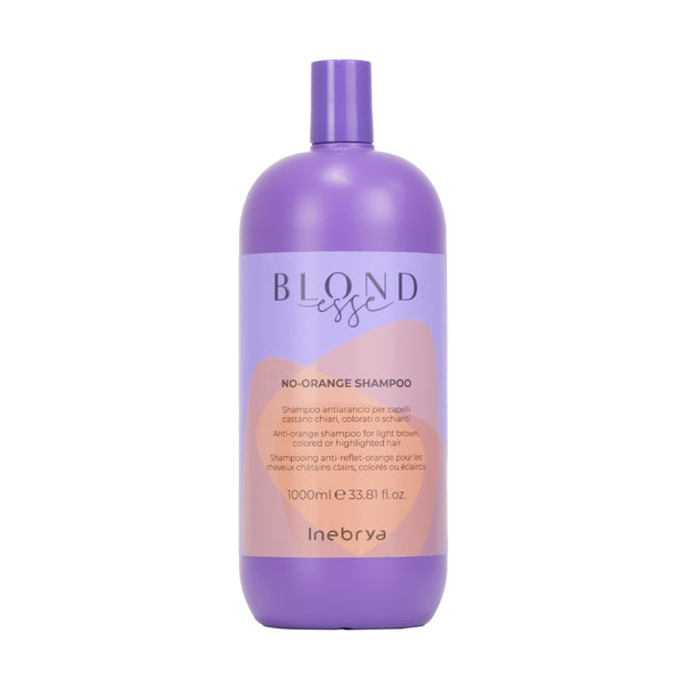 Inebrya Blondesse No Orange Shampoo antiarancio per capelli castano chiari colorati o schiariti 1000 ml