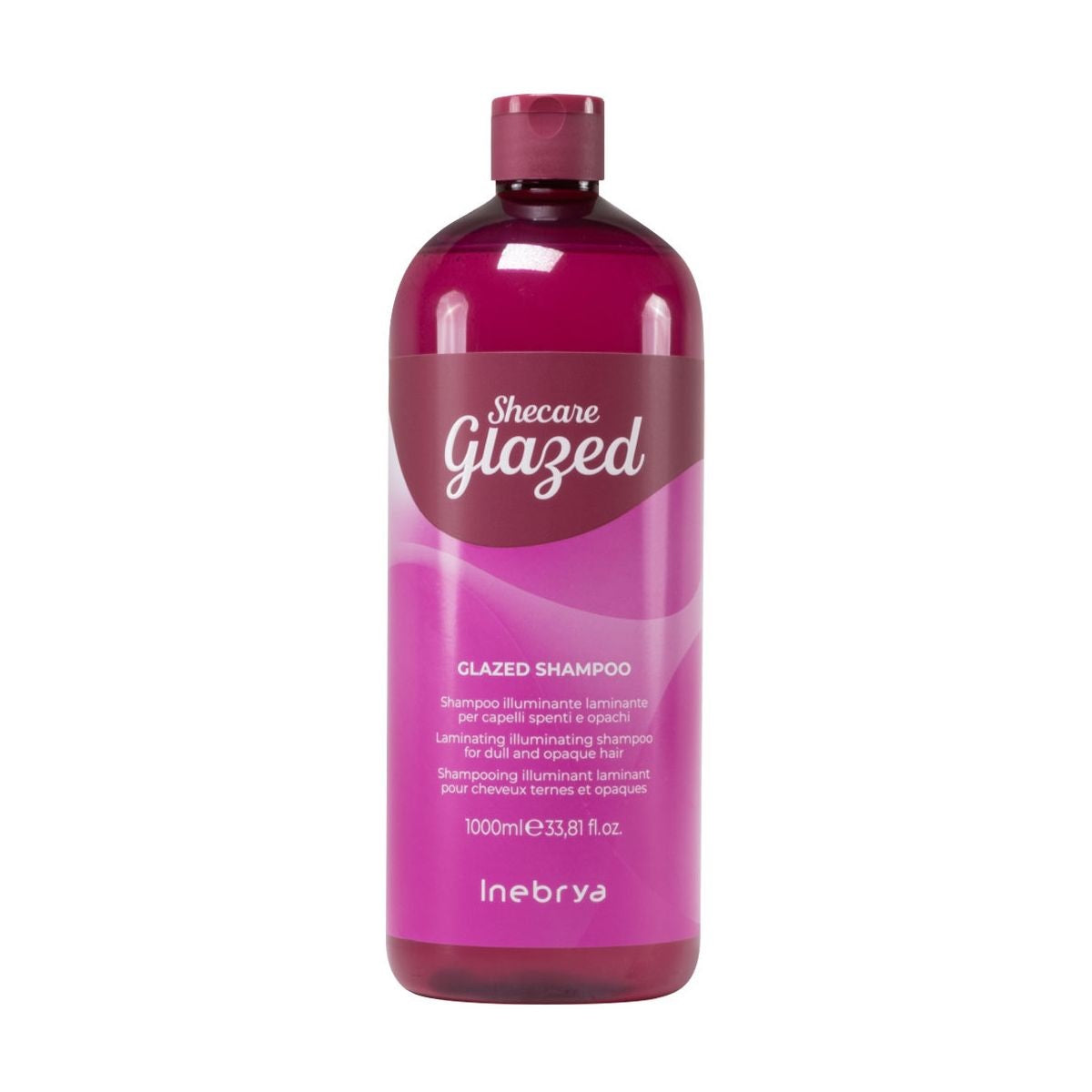 Inebrya She Care Glazed Shampoo illuminante laminante per capelli spenti e opachi 1000 ml