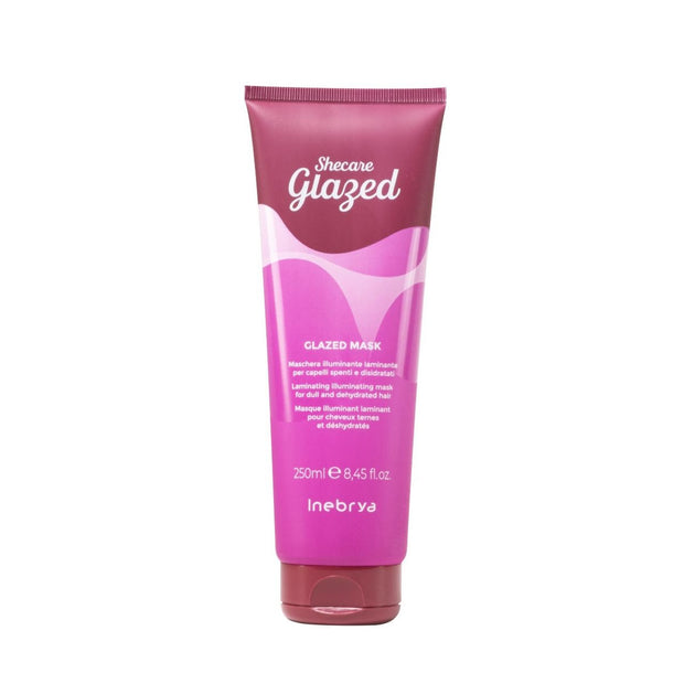 Inebrya She Care Glazed Mask Maschera illuminante laminante per capelli spenti e disidratati 250 ml