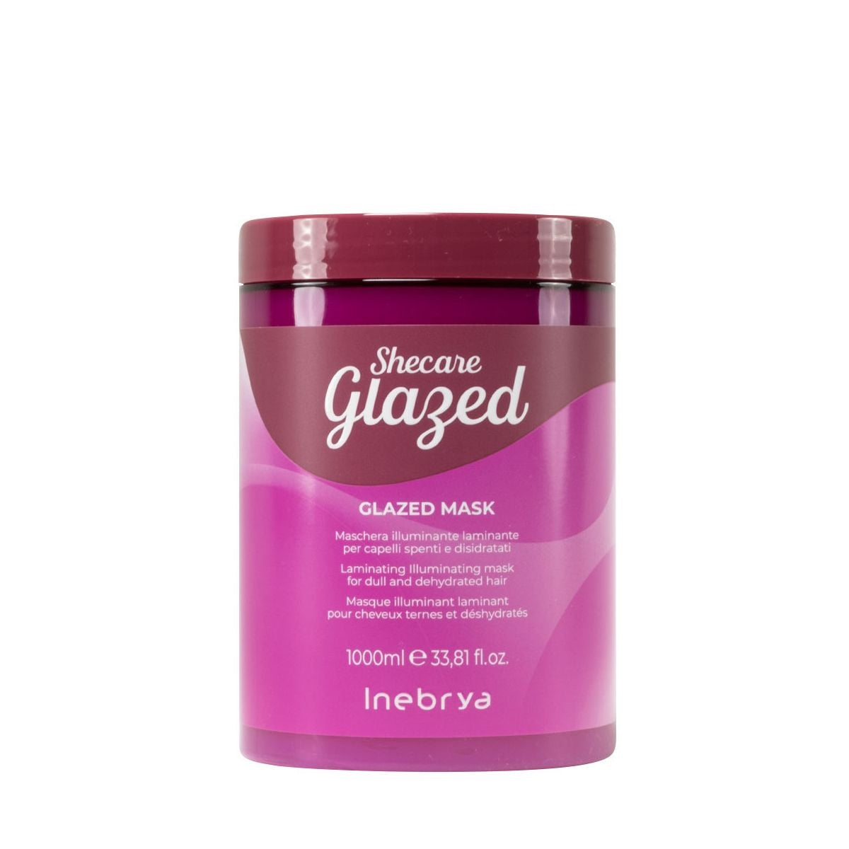 Inebrya She Care Glazed Mask Maschera illuminante laminante per capelli spenti e disidratati 1000 ml
