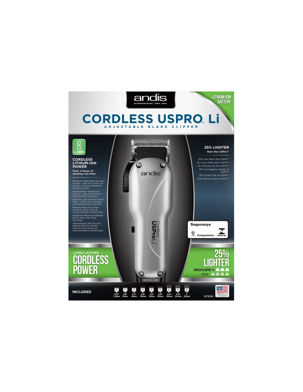 Andis LCL Silver USPRO LI Clipper - Tosatrice Professionale - HairShopXCLIPPERAndisHairShopXAND0030040102730108Andis LCL Silver USPRO LI Clipper - Tosatrice Professionale