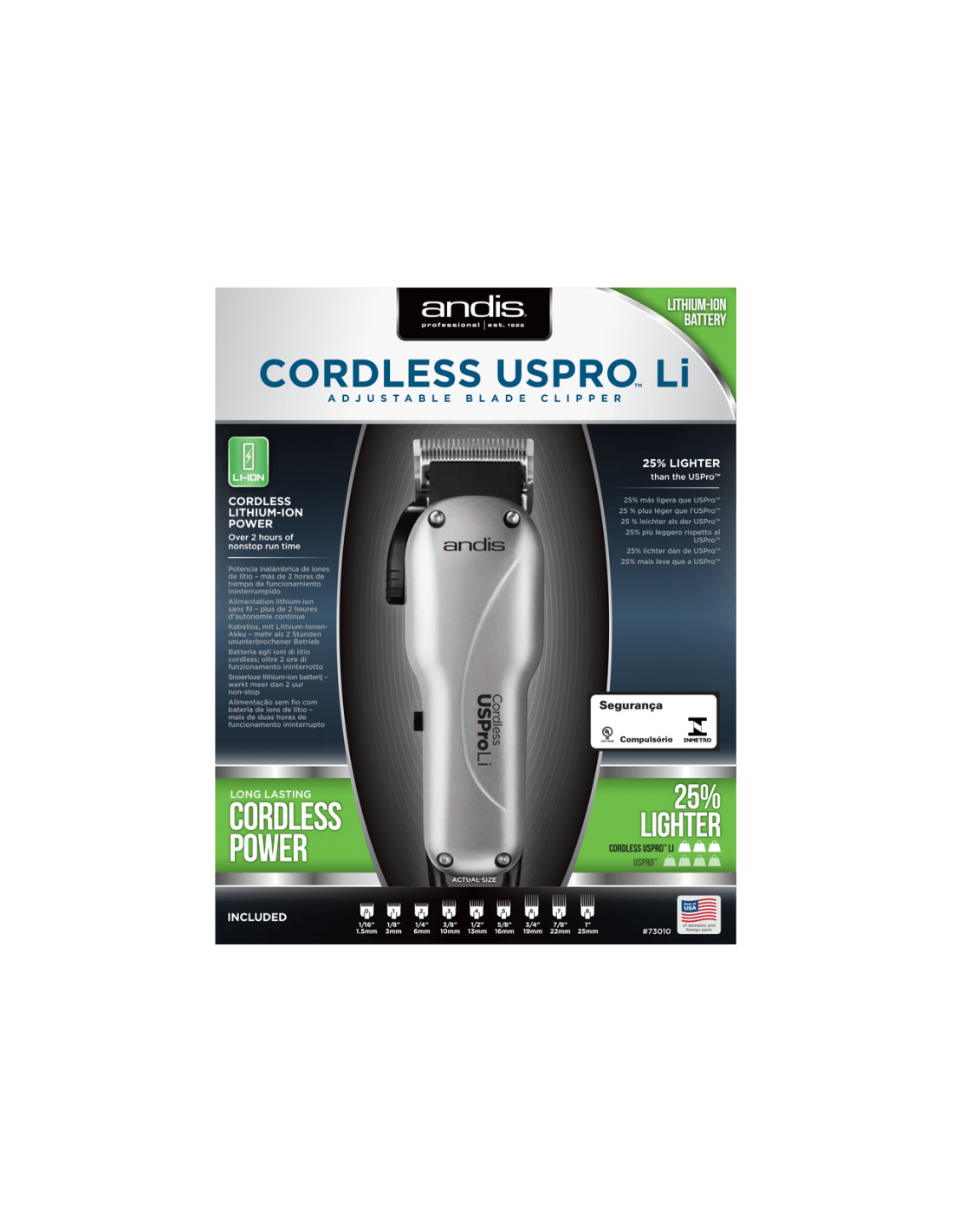 Andis LCL Silver USPRO LI Clipper - Tosatrice Professionale - HairShopXCLIPPERAndisHairShopXAND0030040102730108Andis LCL Silver USPRO LI Clipper - Tosatrice Professionale