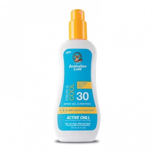 Australian Gold SPF 30 Fresh & Cool Spray Gel - HairShopXPROTEZIONE SOLARE/PISCINAAUSTRALIAN GOLDHairShopXAUS0490054402720592Australian Gold SPF 30 Fresh & Cool Spray Gel