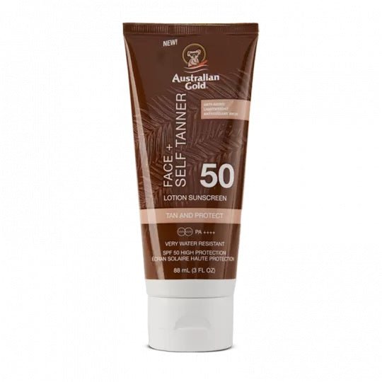 Australian Gold SPF 50 + self tanner lotion - HairShopXPROTEZIONE SOLARE/PISCINAAUSTRALIAN GOLDHairShopXAUS0020054402720868Australian Gold SPF 50 + self tanner lotion