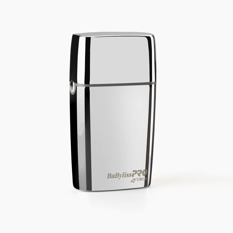Babyliss Pro 4Artist Double Foil Metal Shaver Silver FXFS2E - HairShopXHairShopXHairShopX10003030050152456Babyliss Pro 4Artist Double Foil Metal Shaver Silver FXFS2E in sleek, polished silver design.