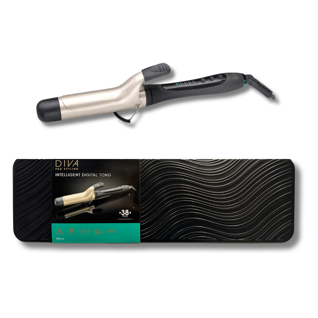 Diva Intelligent Digital Tong - Ferro per capelli - HairShopXFerri ArricciacapelliDiva Pro StylingHairShopXDIV006506041298463838 mmDiva Intelligent Digital Tong - Ferro per capelli