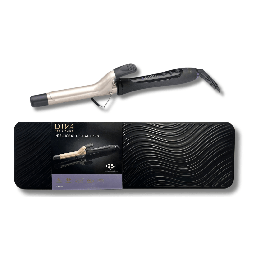 Diva Intelligent Digital Tong - Ferro per capelli - HairShopXFerri ArricciacapelliDiva Pro StylingHairShopXDIV004506041298459125 mmDiva Intelligent Digital Tong - Ferro per capelli