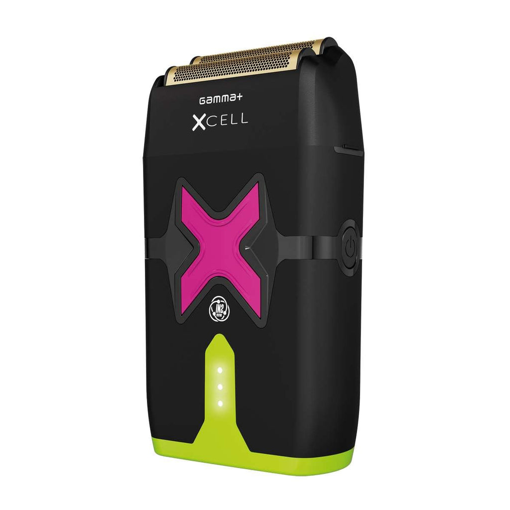 GAMMA + Xcell Shaver - HairShopXHairShopXHairShopX11111111111122222222222222222GAMMA + Xcell Shaver, professional shaver with Vector IN2 motor, featuring titanium hypoallergenic foil.