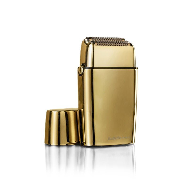 Shaver FoilFX02 Gold con doppia Lama in Titanio - HairShopXHairShopXHairShopX1000010000Shaver FoilFX02 Gold con doppia Lama in Titanio, elegante rasoio professionale in finitura dorata.