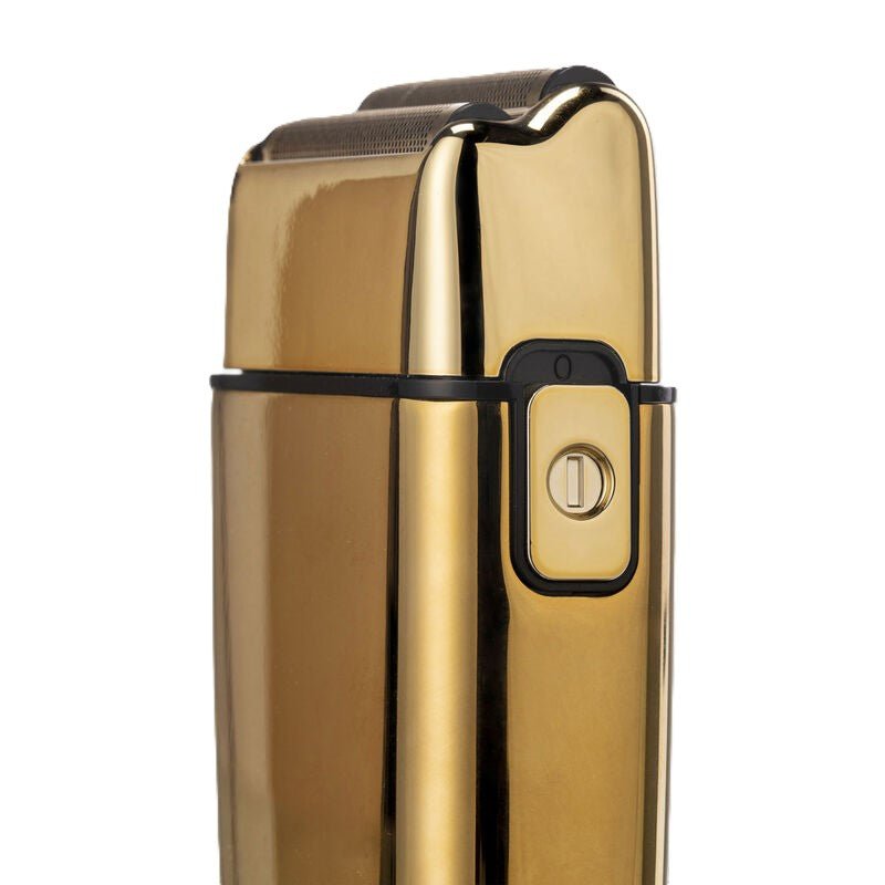 Shaver FoilFX02 Gold con doppia Lama in Titanio - HairShopXHairShopXHairShopX1000010000Shaver FoilFX02 Gold con doppia Lama in Titanio, rasoio professionale con design elegante e luminoso.