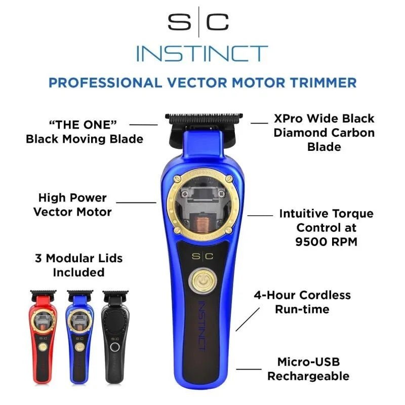 Stylecraft Instinct Trimmer - Blu/Nero/Rosso - HairShopXATTREZZATURASC STYLECRAFTHairShopXSTY0098021660018794Stylecraft Instinct Trimmer - Blu/Nero/Rosso